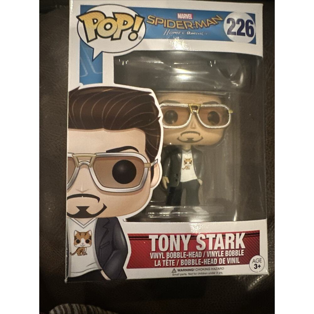 Funko POP! Spider-Man Homecoming Tony Stark‎ Bobble-Head (226) NIB